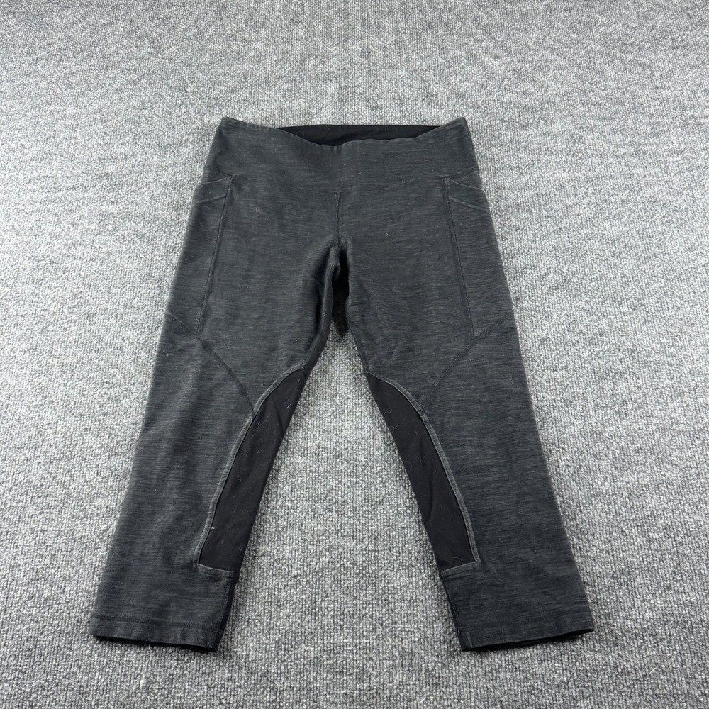 Lululemon‎ Leggings Womens 8 Black Capri Crop Compression Running Gym Train